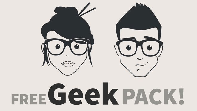 660x371 Free Face Vector Geek Pack