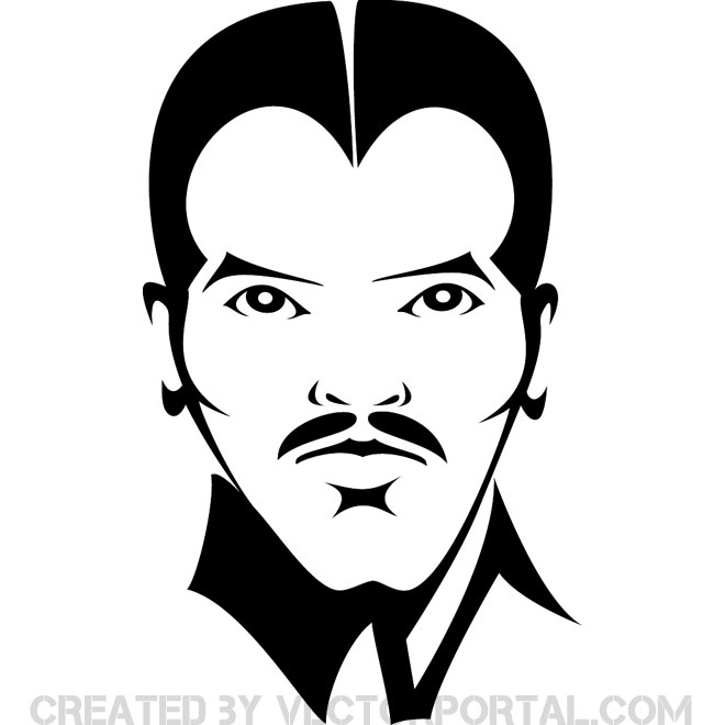 660x660 Man Face Free Vector
