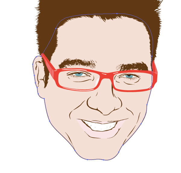 600x573 Tracing A Vector Face From A Reference Photo