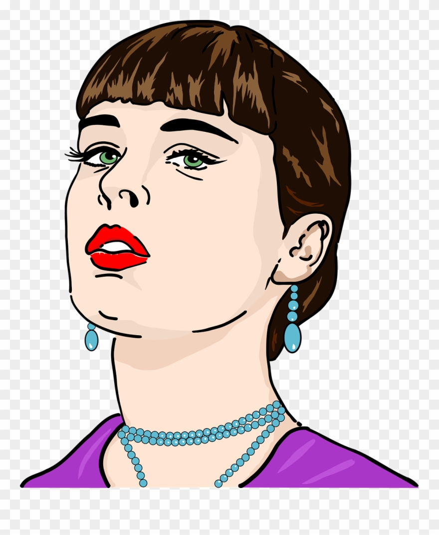 880x1071 Girl Face Vector Png Clipart