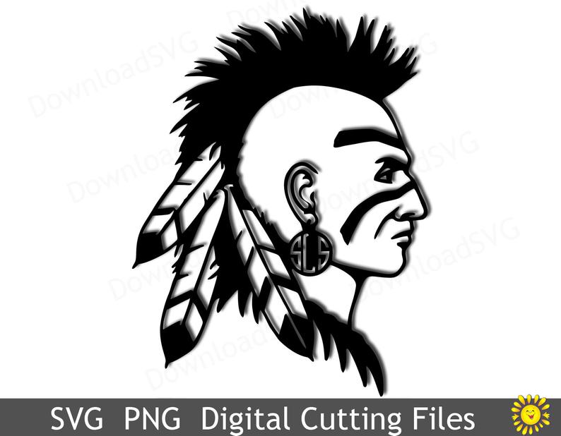 794x618 Png Cutting Indian Face Vector Cricut Silhouette Etsy