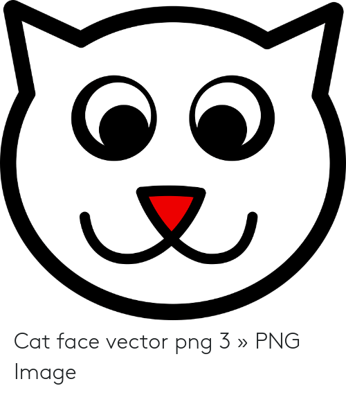 500x570 Cat Face Vector Png Png Image Image Meme On Me Me