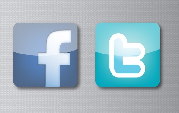 600x380 Facebook And Twitter Icons Free Vector In Adobe Illustrator