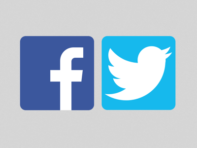 400x300 Facebook And Twitter Logo Sketch Freebie