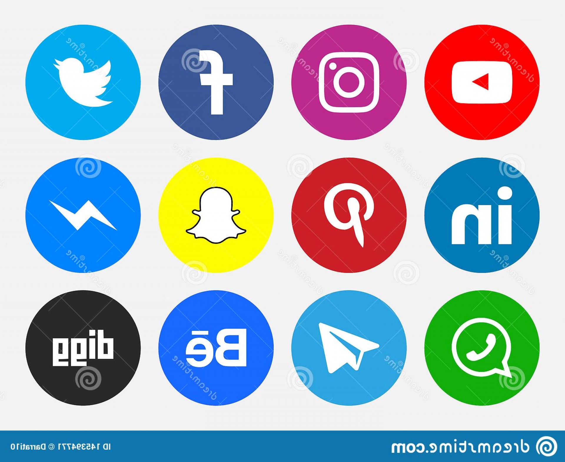 1920x1568 Network Icons Social Media Color New Vectors Facebook Twitter