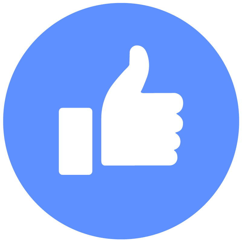800x800 Facebook Circle With Thumbs Up Vector Logo Png Images