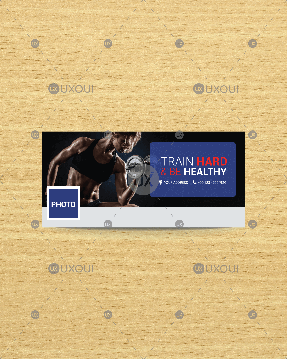 1200x1500 Fitness Gym Motivation Workout Facebook Cover Template Design