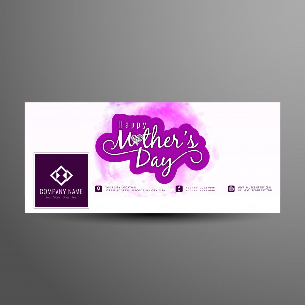 626x626 Abstract Elegant Mother's Day Facebook Cover Design Template Free