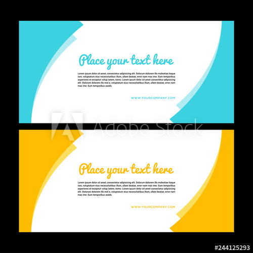 500x500 Yellow Banner Design Abstract Poster Set Web Banner Facebook