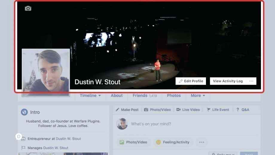 920x518 Free Cover Photo Templates Facebook Frame Template Vector