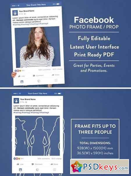 450x604 Facebook Frame Vector Free