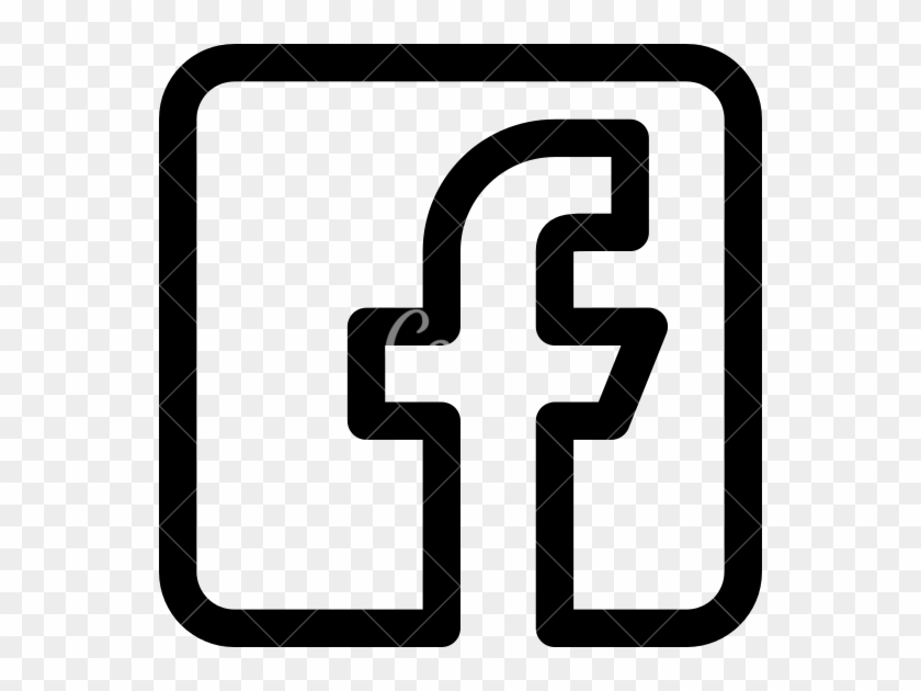 Facebook Icon Vector Black And White At Vectorified.com | Collection Of ...