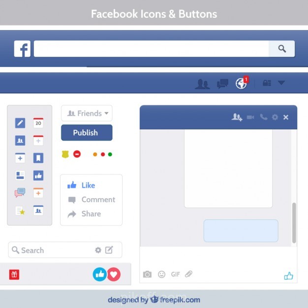 Facebook Icons And Buttons Vector Free Download 626x626 Facebook Icons And Buttons Vector Free Download
