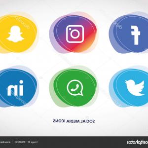300x300 Set Popular Social Media Logos Icons Vectors Instagram Facebook