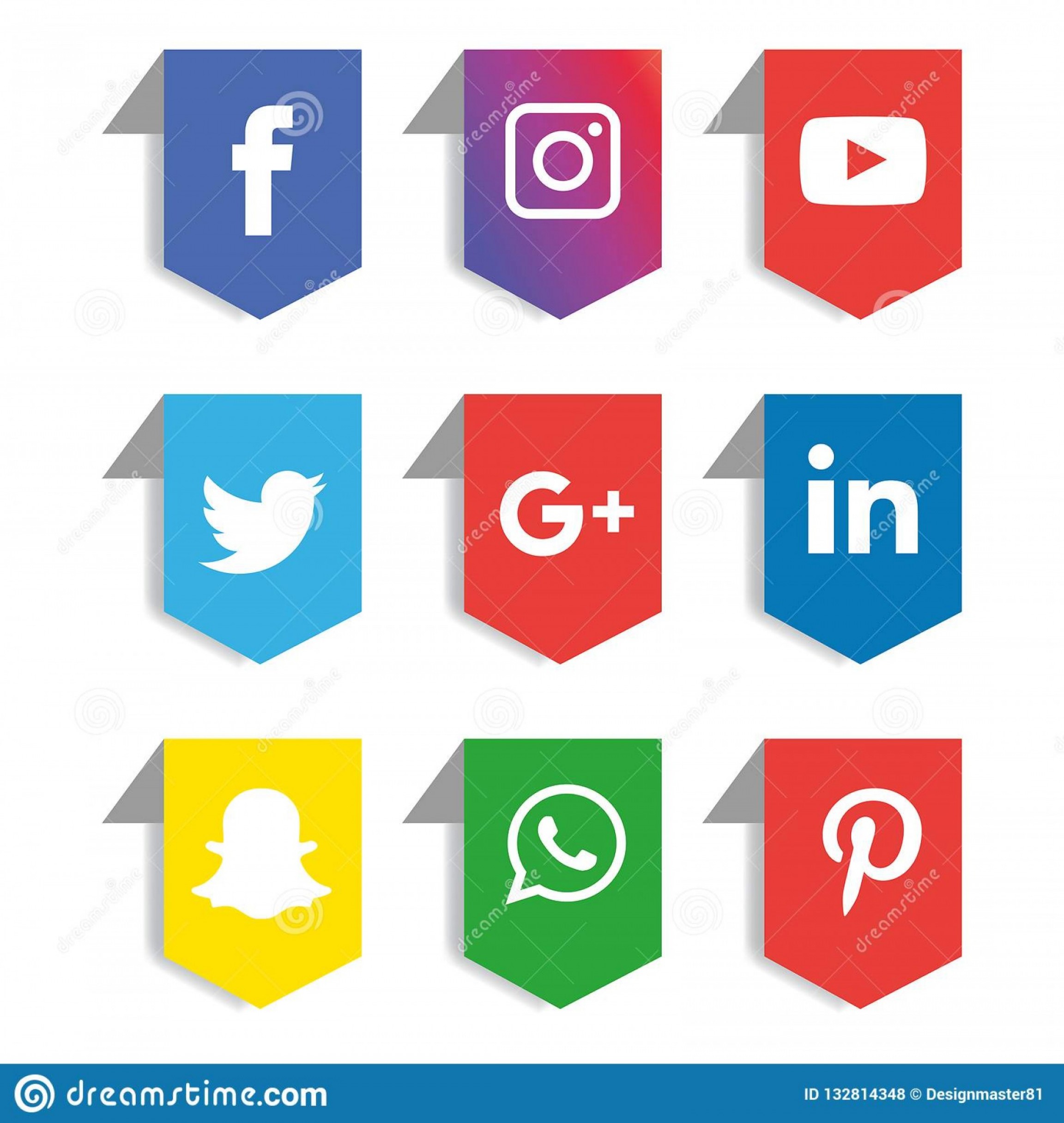 2304x2431 Social Media Icons Set Logo Vector Illustrator Social Media Icon