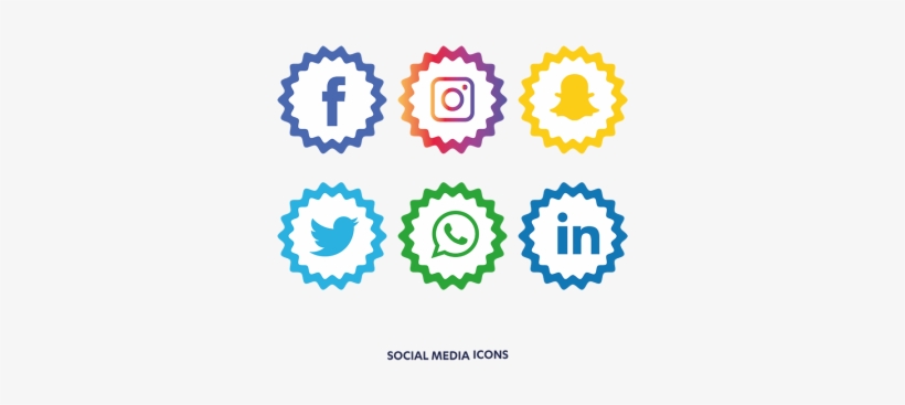 820x367 Social Media Icons Png Vector