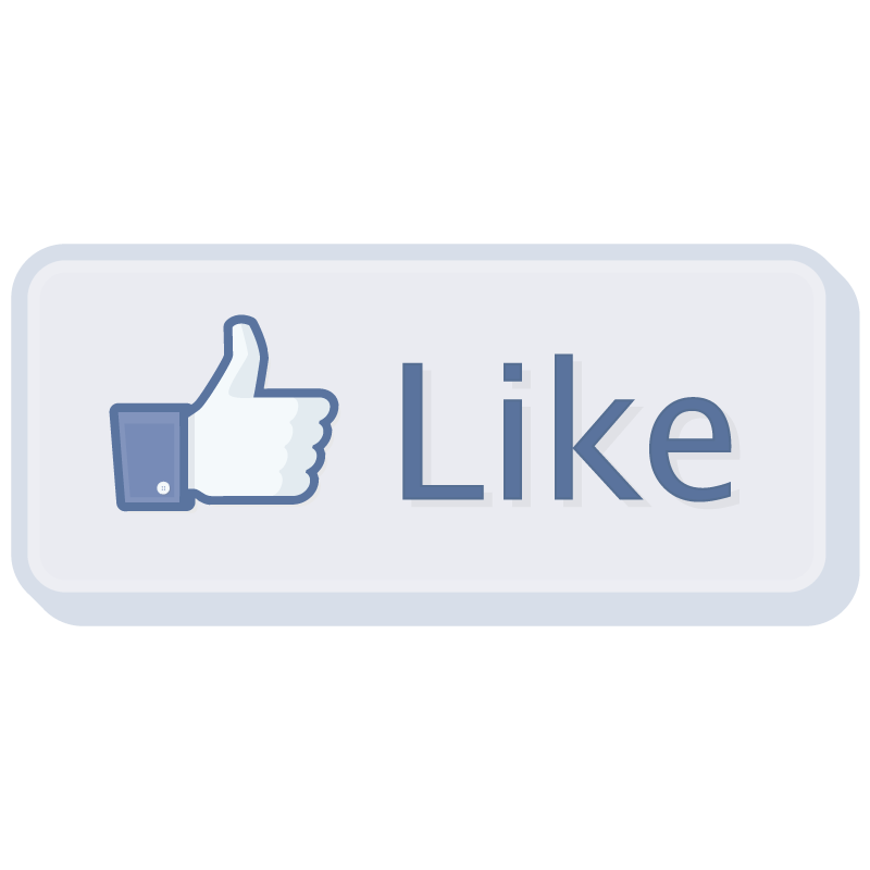 800x800 Facebook Like Button Vector Icon Logo Free Vector Silhouette