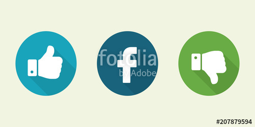 500x250 Social Media Button Facebook Like Icons Stock Image And Royalty