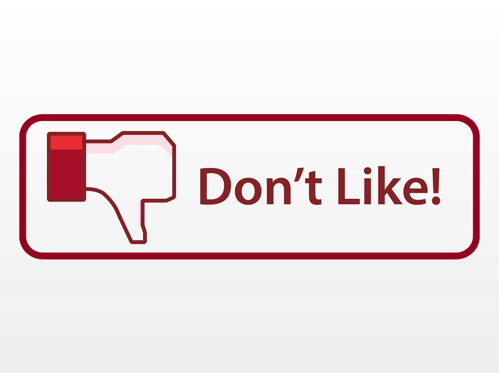 1024x765 Facebook Dislike Button Vector Art Graphics