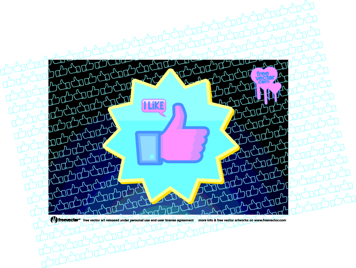 1136x857 Facebook Like Vector Button Freevectors