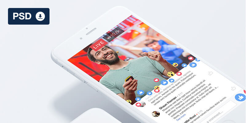 800x400 Facebook Live Ui Mockup Bypeople