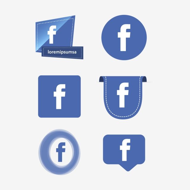 Facebook Icon Logo Collection Set Social Media Vector Illustrator 640x640 Facebook Icon Logo Collection Set Social Media Vector Illustrator