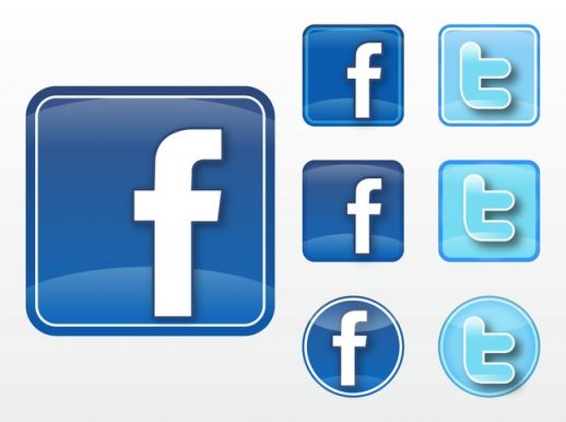 518x386 Facebook Twitter Vector