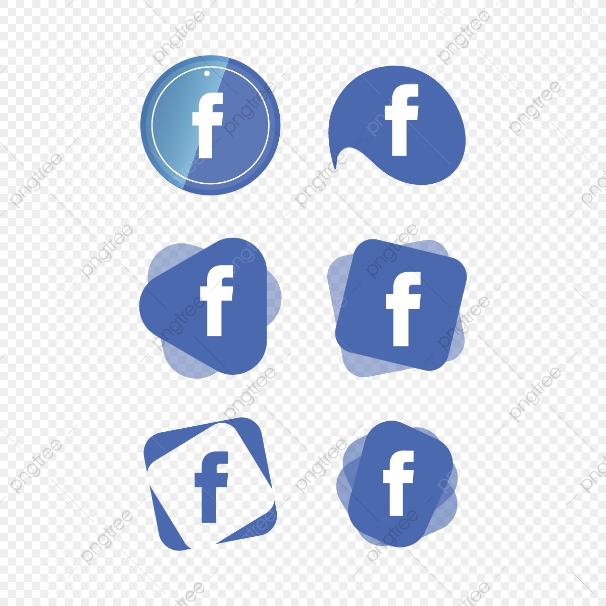 1200x1200 Facebook Icon Logo Collection Set Social Media Vector Illustrator