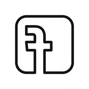300x300 Letter F Icon Facebook Logo Vector Hoodamathrun