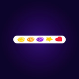 160x160 Set Emoji Facebook Reactions Vector Like Social Icon Button