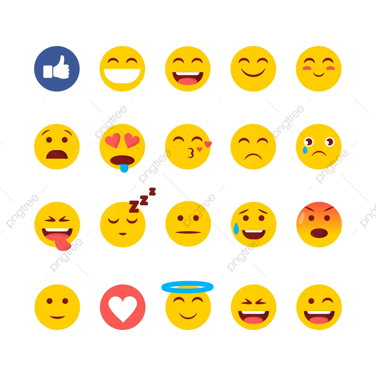 1200x1200 Emoji Icons Facebook Reactions, Facebook, Emoji, Facebook