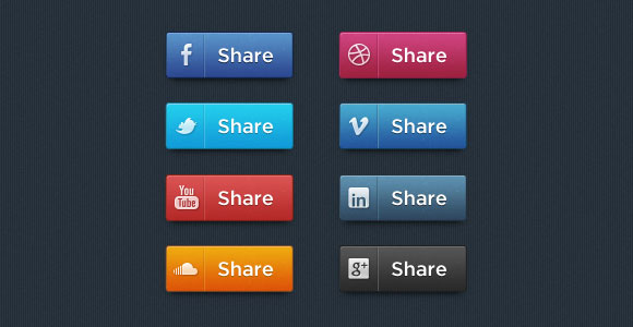 580x300 Facebook Share Icon Vector