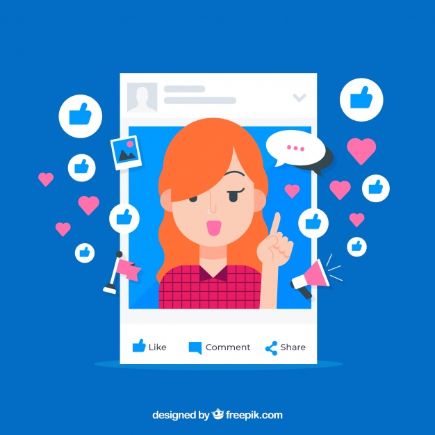 626x626 Facebook Influencer Background With Emoticons Vector Free Download