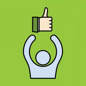 300x300 Thumbs Up Like Social Network Facebook Etc Icon Vector Cqrecords