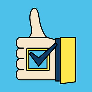 310x310 Thumbs Up Like Social Network Facebook Etc Icon Vector
