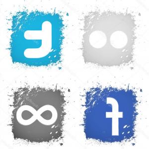 300x300 Facebook Whatsapp Twitter Instagram Logos Logo Vector Illustration