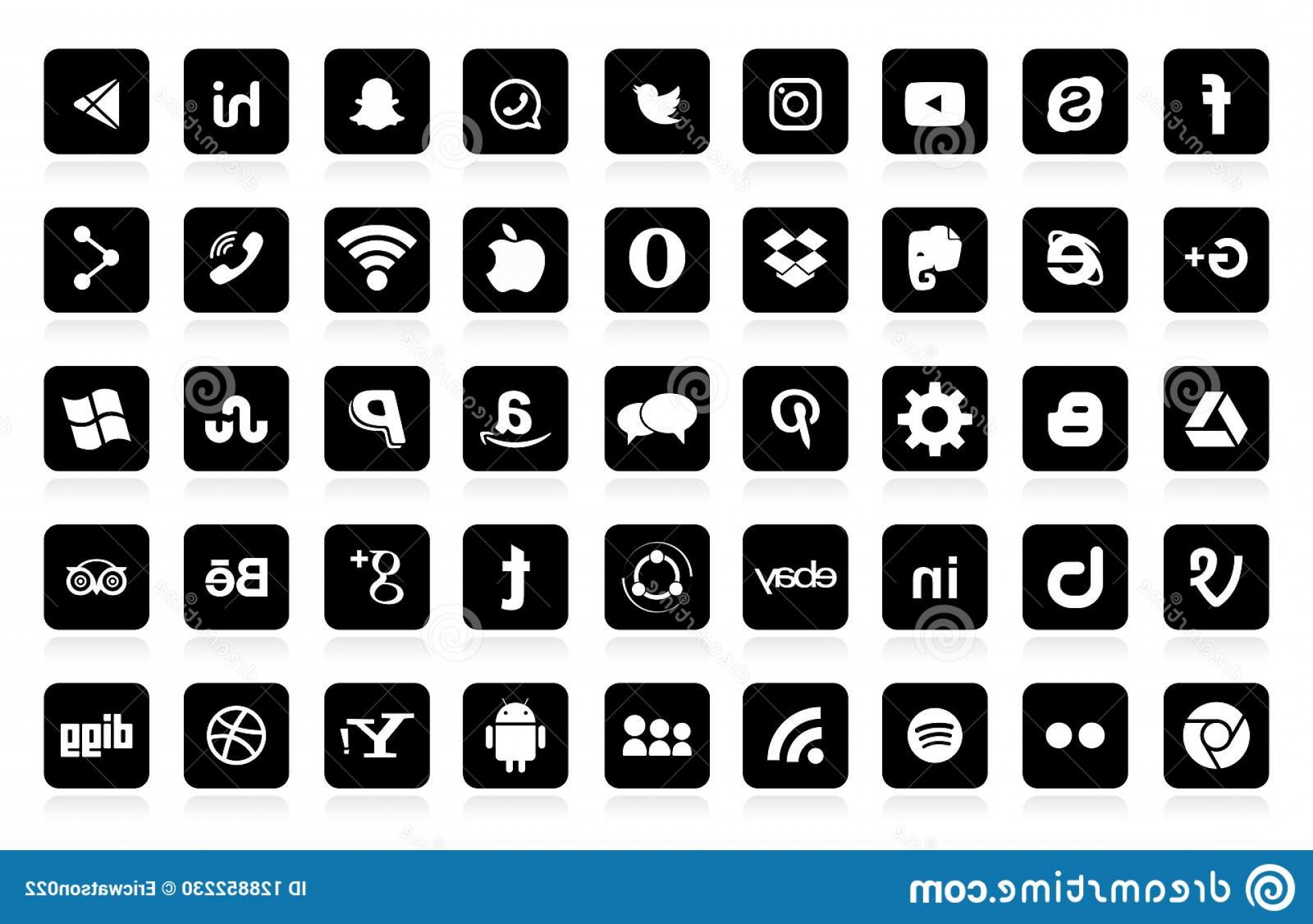 1920x1351 Set Popular Social Media Logos Icons Vectors Instagram Facebook