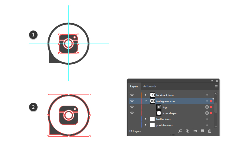 How To Make Social Media Icons In Vector 850x520 How To Make Social Media Icons In Vector
