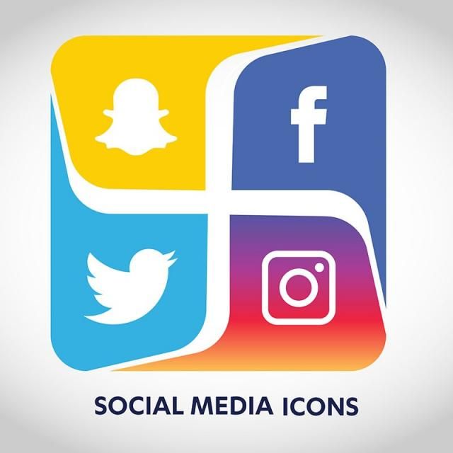 Social Media Icons Set Network Background Share Like Comment 640x640 Social Media Icons Set Network Background Share Like Comment
