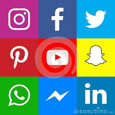 Collection Of Popular Social Media Icons Facebook Twitter 400x400 Collection Of Popular Social Media Icons Facebook Twitter
