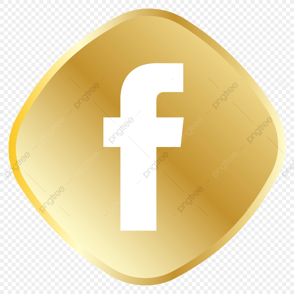 1200x1200 Golden Facebook Icon, Royal, Golden, Icon Set Png And Vector