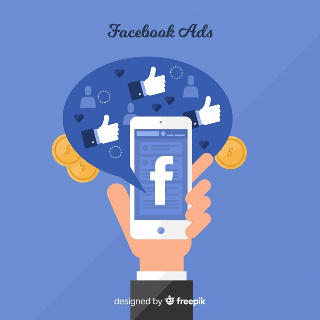626x626 Flat Facebook Ads Background Vector Free Download
