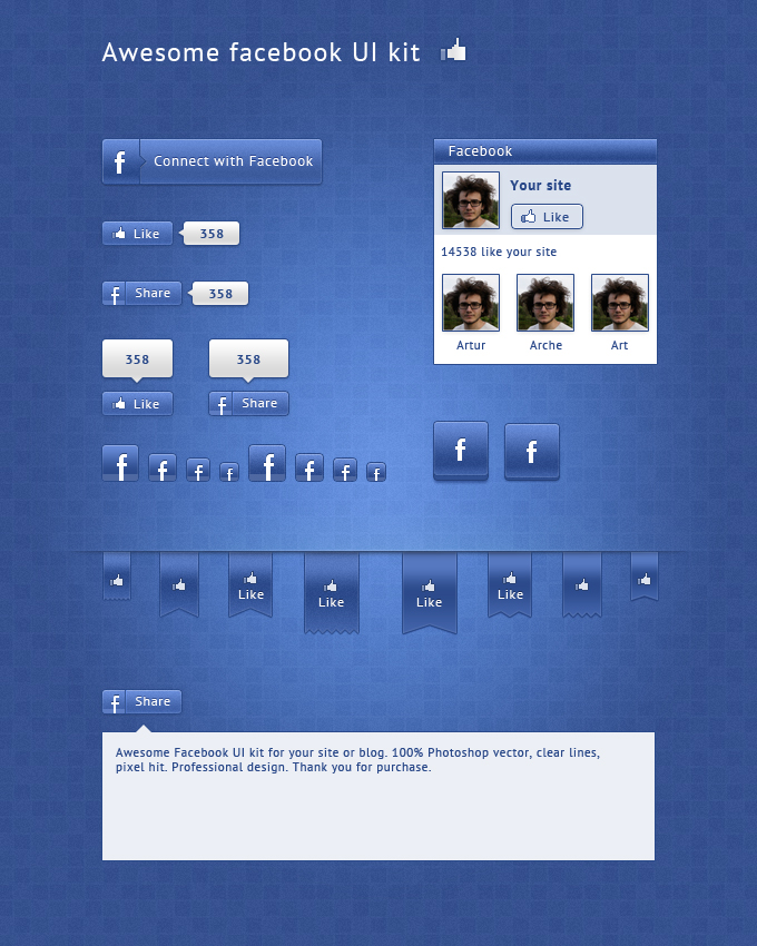 680x850 Free Facebook Ui Kit Files, Vectors Graphics
