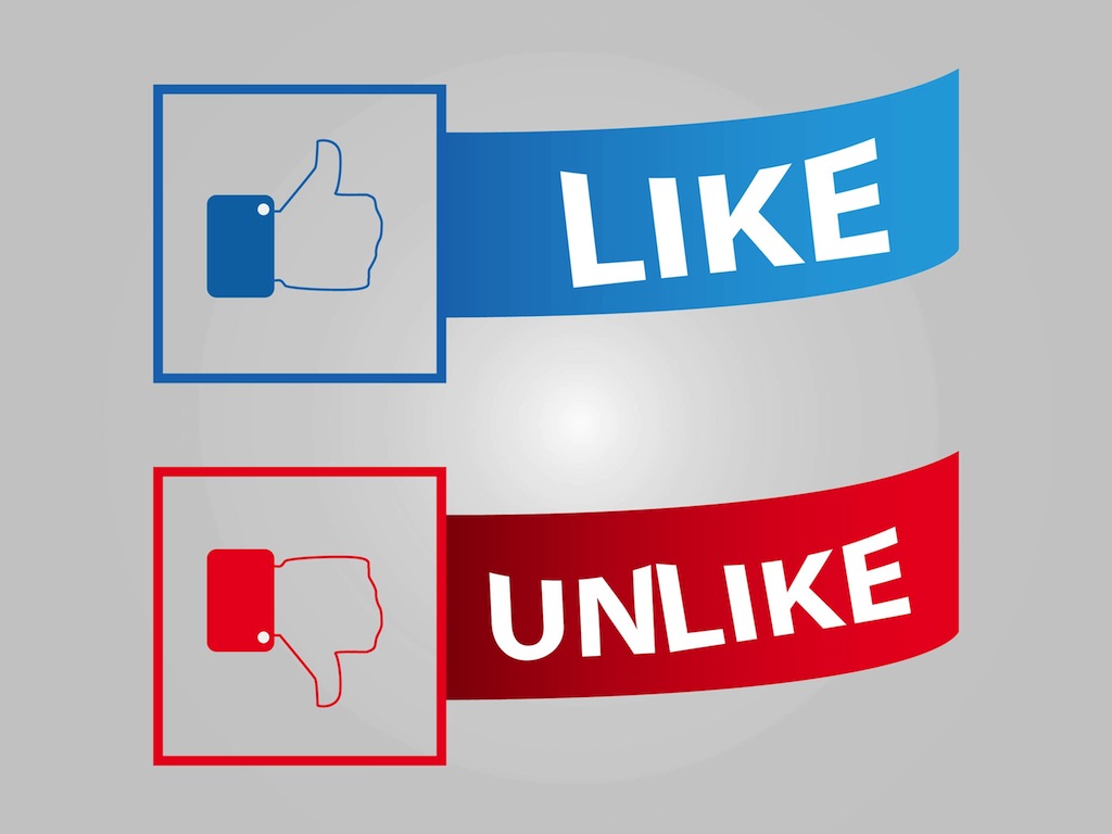 1024x768 Facebook Buttons Vector Art Graphics