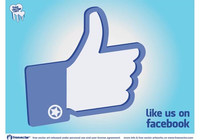 700x490 Facebook Like Hand Vector