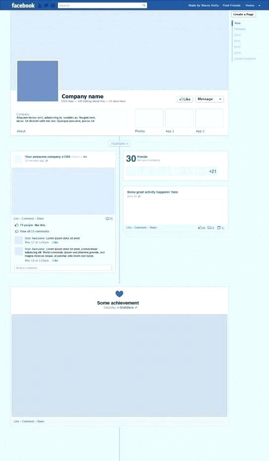 543x930 Fake Template Blank Timeline Download Free Vector Facebook Cover