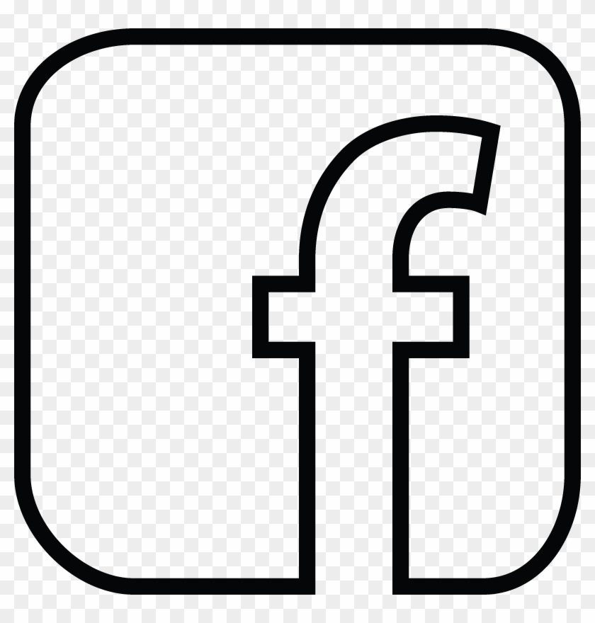 840x880 Facebook Logo Clipart Black And White