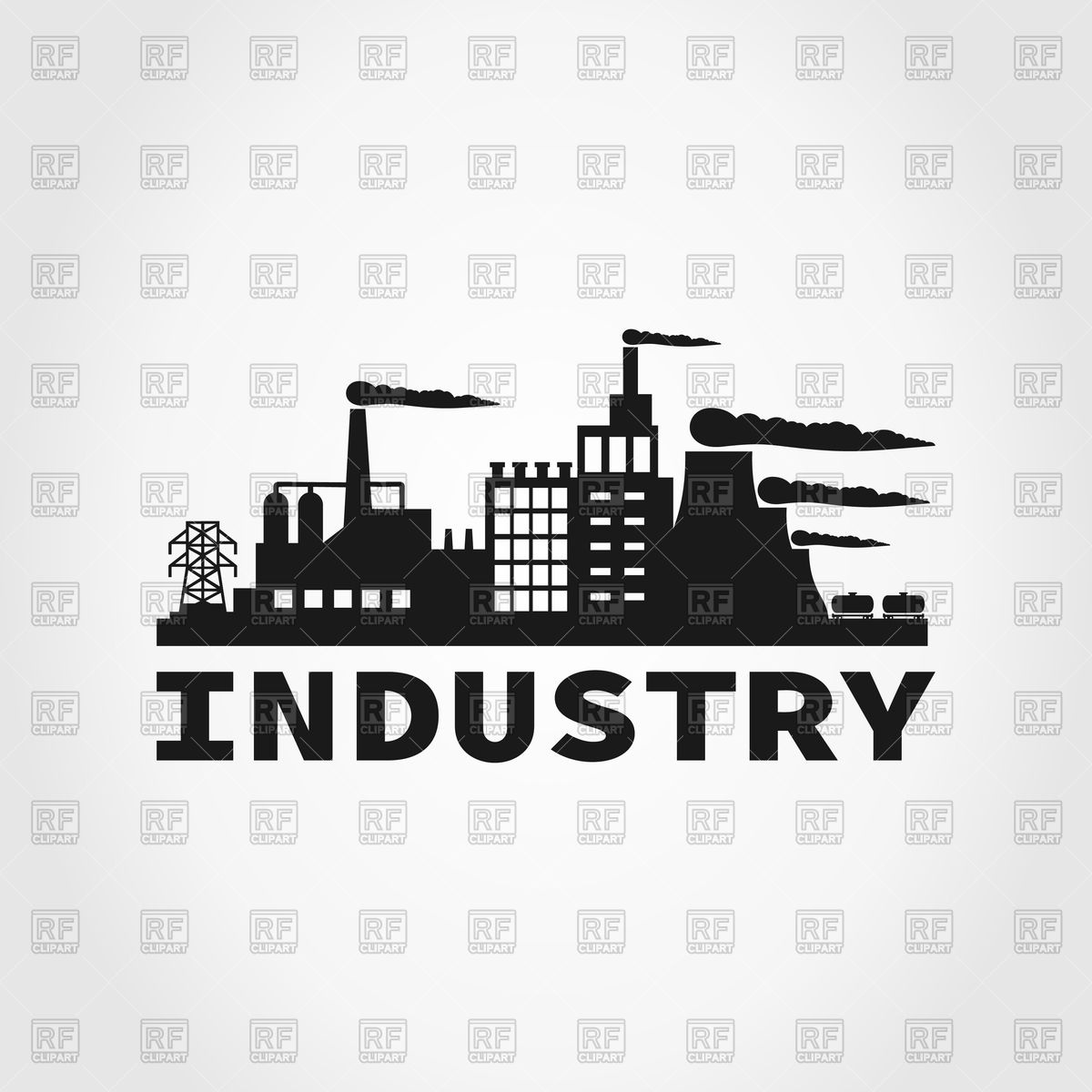 Factory Icon Vector Image Of Architecture, Buildings 1200x1200 Factory Icon Vector Image Of Architecture, Buildings