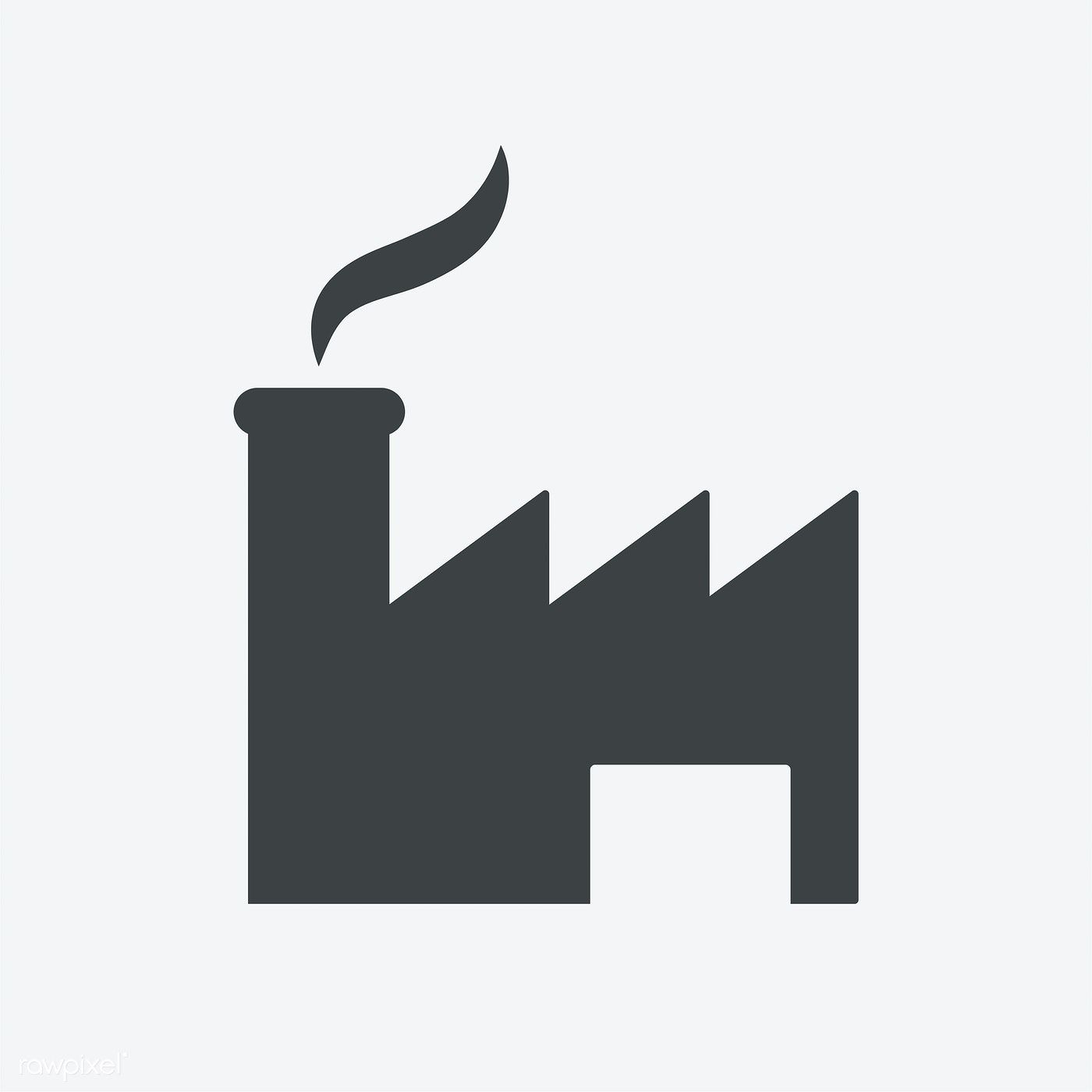 Factory Icon Isolated On Background Free Image 1400x1400 Factory Icon Isolated On Background Free Image