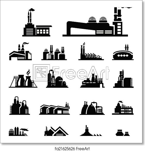 Free Art Print Of Factory Icon Vector Freeart 561x581 Free Art Print Of Factory Icon Vector Freeart